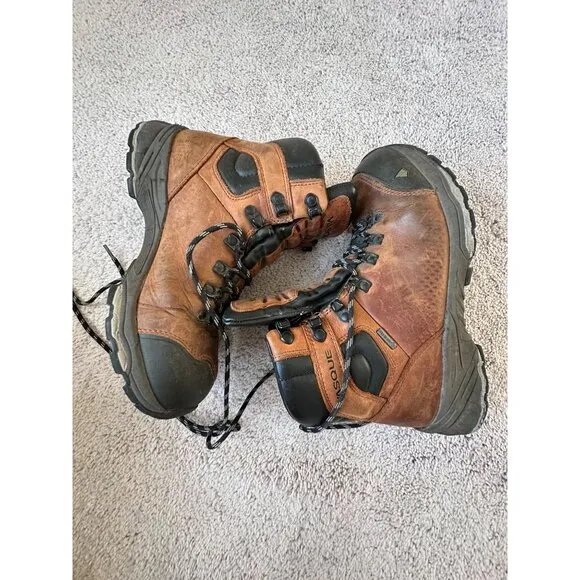 Vasque Vibram Mens Hiking Boots Size 7M Brown/Black Leather Lace Up 716M