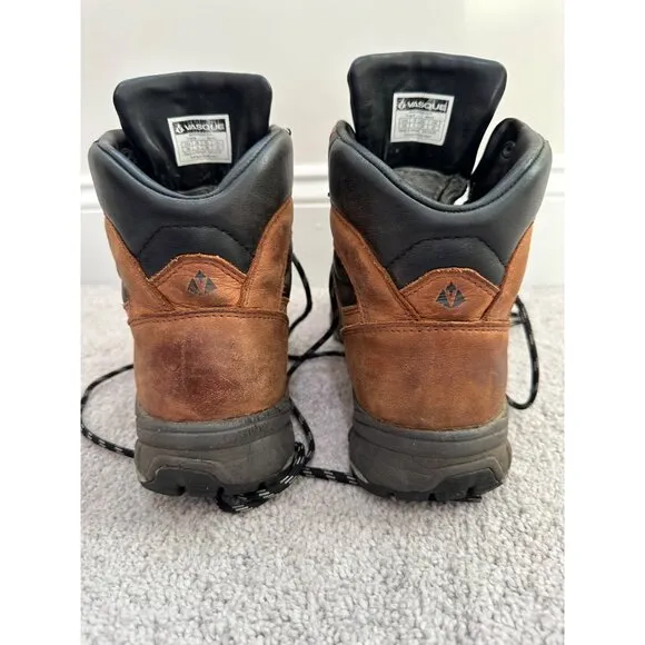 Vasque Vibram Mens Hiking Boots Size 7M Brown/Black Leather Lace Up 716M