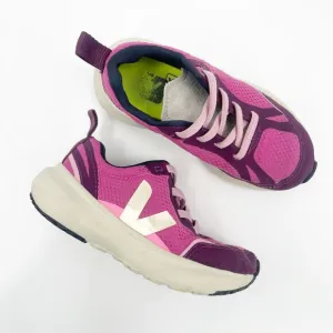 VEJA Girls Toddler Tennis Shoes Size 11 Slip On Sneaker Canary Elastic Laces