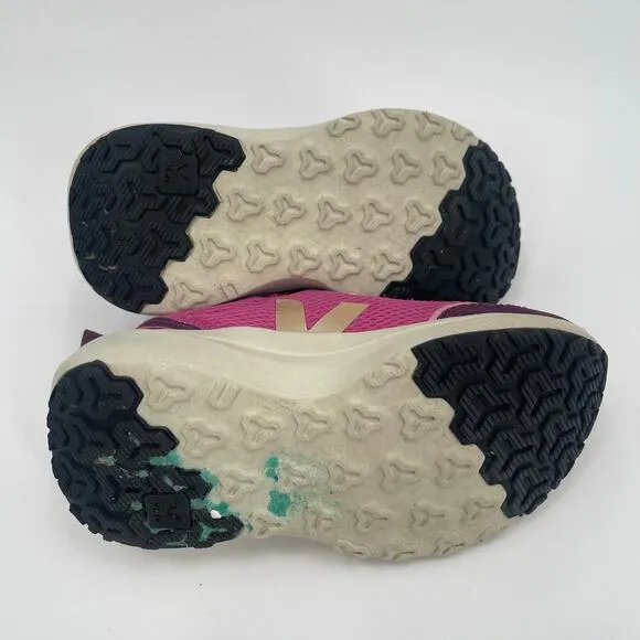 VEJA Girls Toddler Tennis Shoes Size 11 Slip On Sneaker Canary Elastic Laces