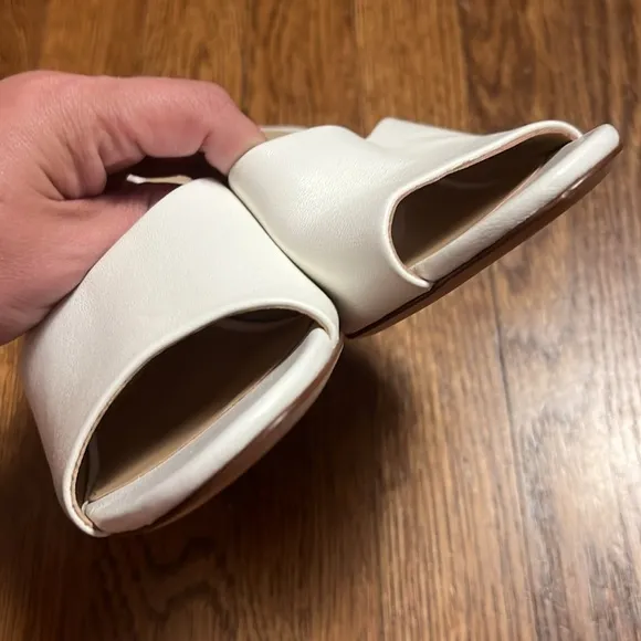 Veronica Beard Dali Slip On Lucite Wedge Heel Sandals Size 7.5