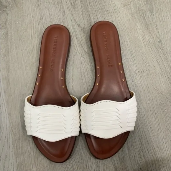 Veronica Beard Sandals Faven Huarache in White