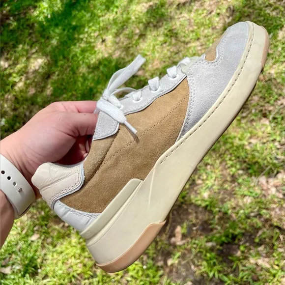 Veronica Beard Sneakers Suede Colorblock Women’s US 7.5 Designer Leather