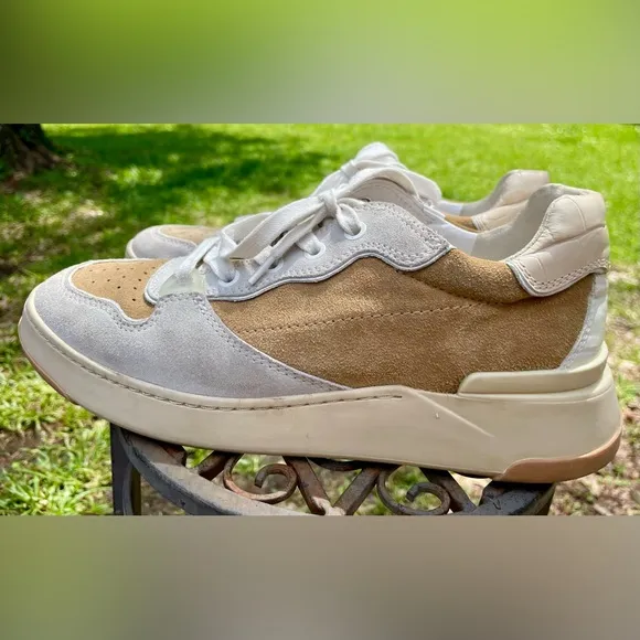 Veronica Beard Sneakers Suede Colorblock Women’s US 7.5 Designer Leather