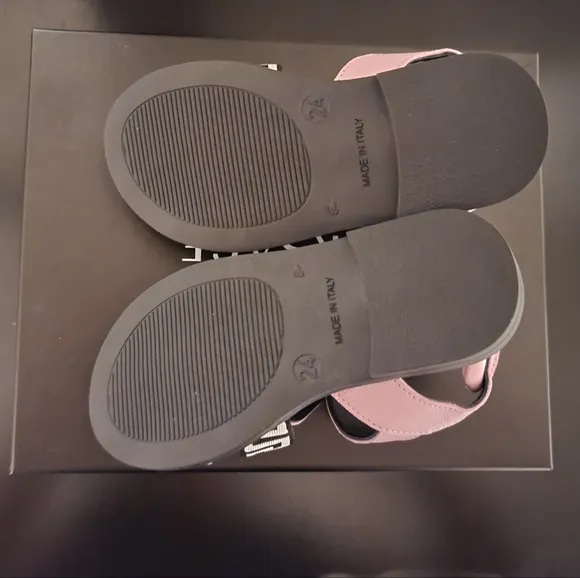 Versace Toddler Greca Sandals Size 24 (7 us)
