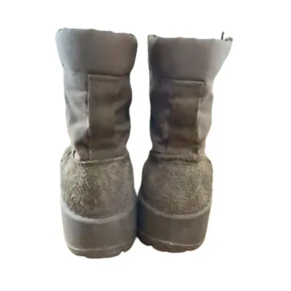 Vibram Military Boots Men's US 10.5R Brown Leather Hot Weather Army Combat Boots