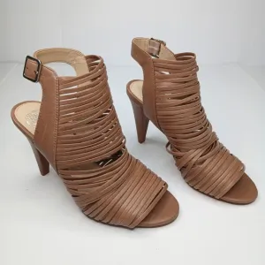 Vince Camuto  Adeenta Light Brown Dress Heel Womens Shoes Size 6M Leather