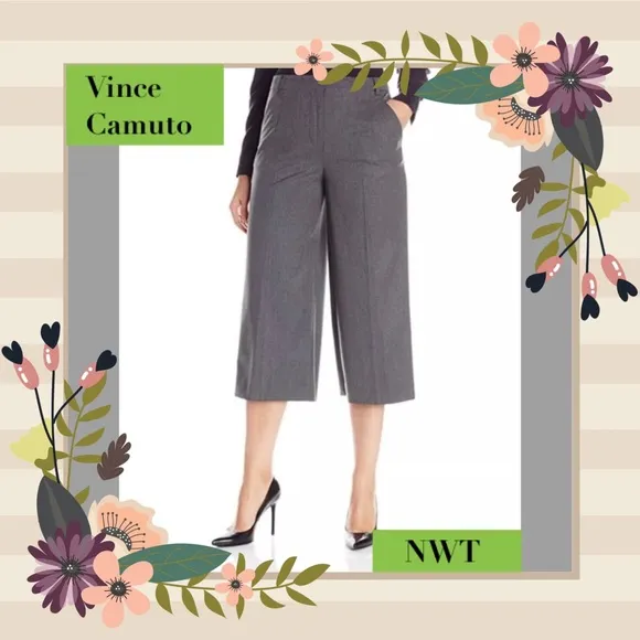 Vince Camuto Culotte Cropped Wide Leg Pants size 14
