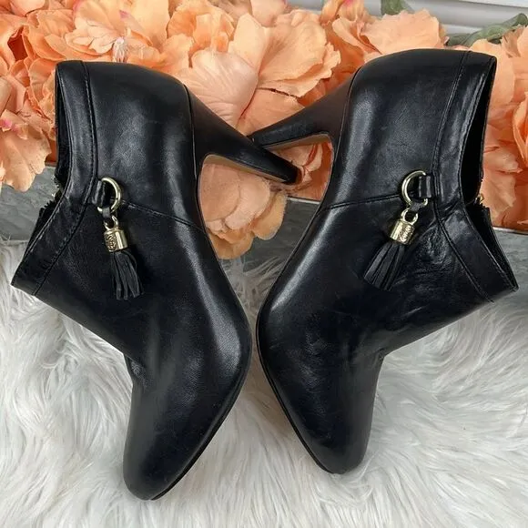 Vince Camuto Vecka Side Tassel Dress Ankle Booties Sz 7 NWT