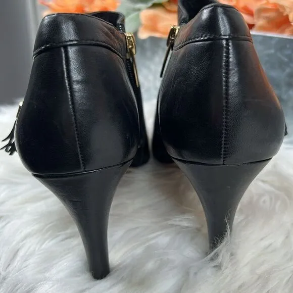 Vince Camuto Vecka Side Tassel Dress Ankle Booties Sz 7 NWT