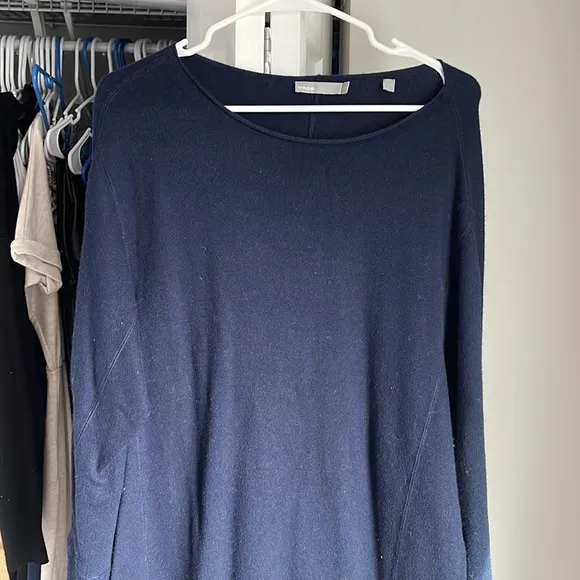 Vince Navy Sweater Dress, worn twice
