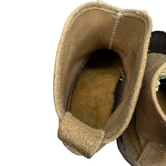 Vintage 1980's L.L. Bean Men's 7 Suede Rubbers Pull On Hunting Boots Made In USA