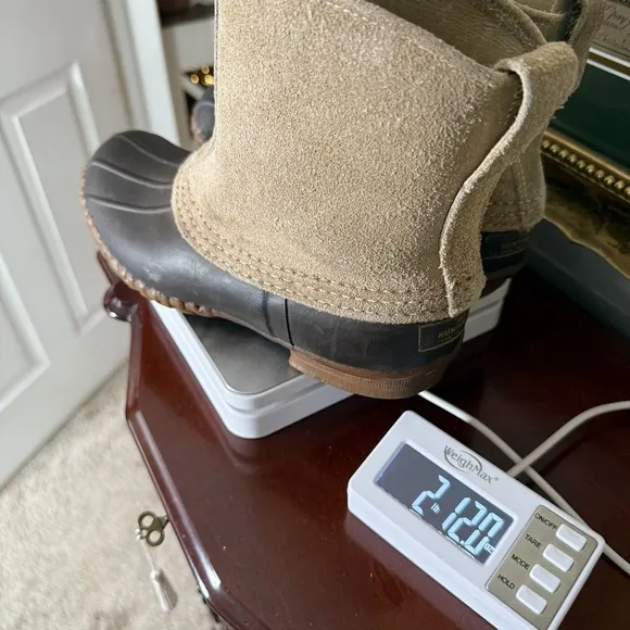 Vintage 1980's L.L. Bean Men's 7 Suede Rubbers Pull On Hunting Boots Made In USA