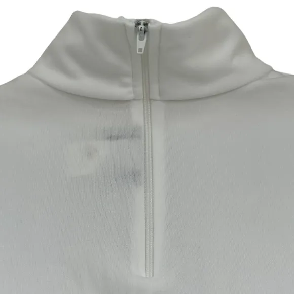 Vintage 60’s 70’s Turtleneck Long Sleeve Made In USA Retro White Size Small