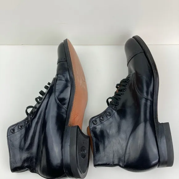 Vintage Connolly Never Worn Black  Kid Leather Dress Boots