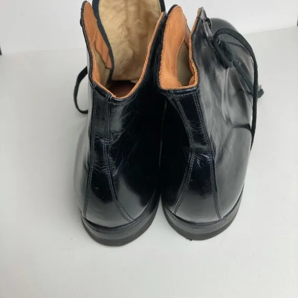 Vintage Connolly Never Worn Black  Kid Leather Dress Boots