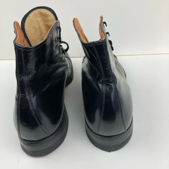 Vintage Connolly Never Worn Black  Kid Leather Dress Boots