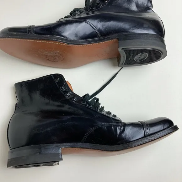 Vintage Connolly Never Worn Black  Kid Leather Dress Boots