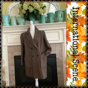 VINTAGE International Scene dress coat, si…