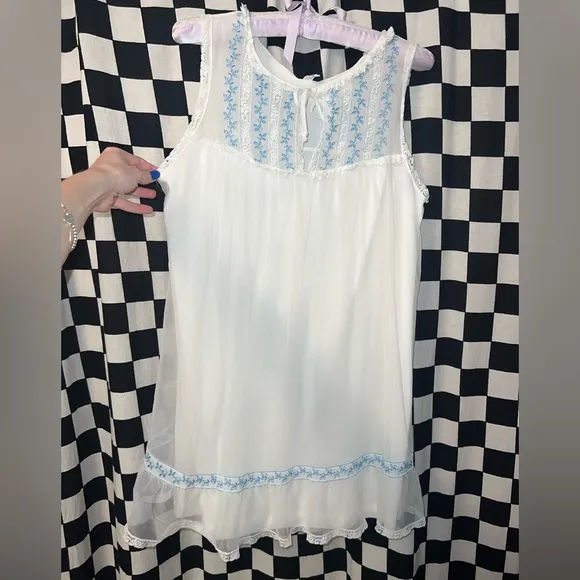 Vintage Komar Chiffon babydoll Nightgown