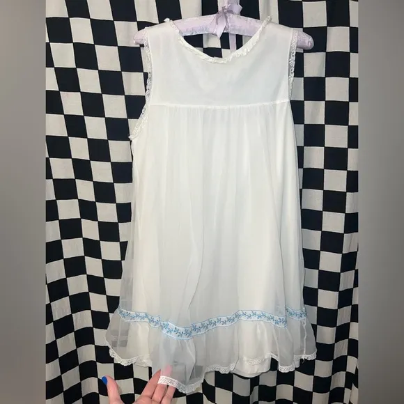 Vintage Komar Chiffon babydoll Nightgown