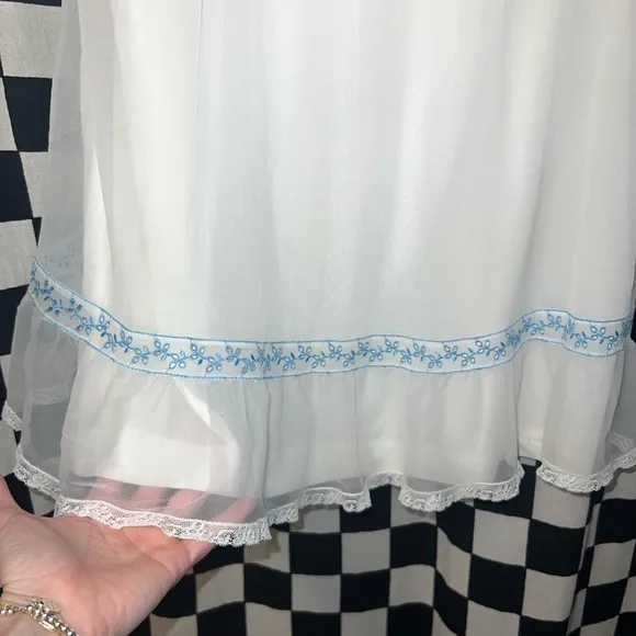 Vintage Komar Chiffon babydoll Nightgown
