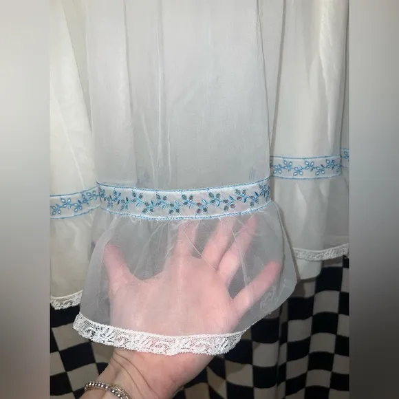 Vintage Komar Chiffon babydoll Nightgown
