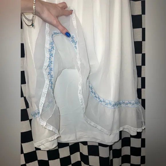 Vintage Komar Chiffon babydoll Nightgown