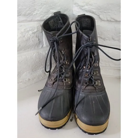 Vintage Mens Davos camping insulated Duck boots size 10