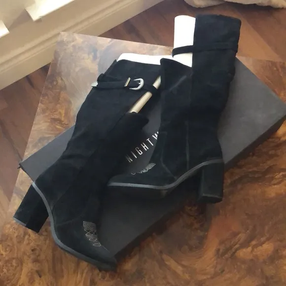 Vintage Nightwalker Esperado Western Suede Boot by Nasty Gal size 9
