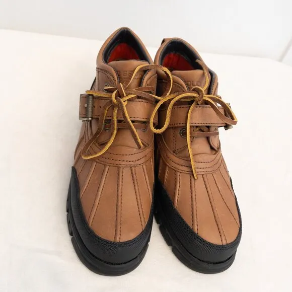 Vintage Polo Sport Ralph Lauren Duck Boots Leather Rubber Sole Hiking 7B