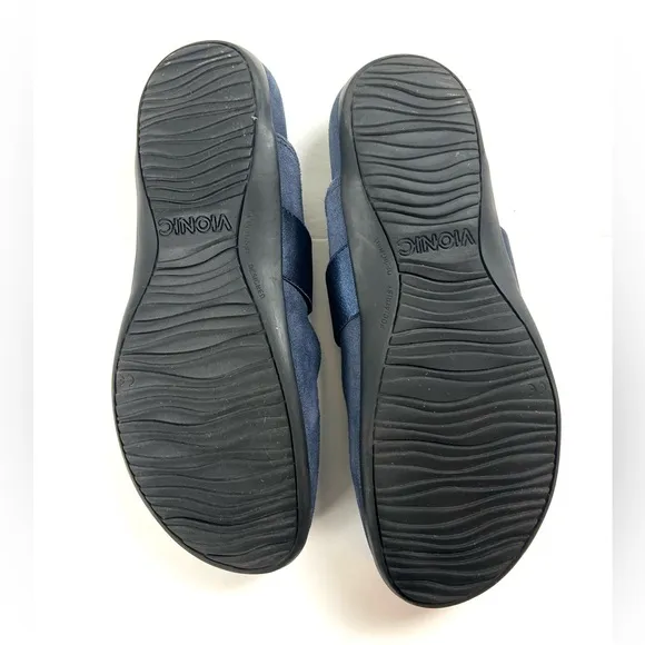 Vionic Blue Laurel Mules