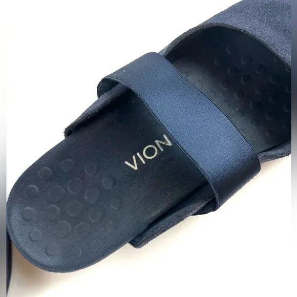 Vionic Blue Laurel Mules