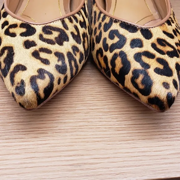 Vionic Josie Leopard Print Leather Shoes size 7