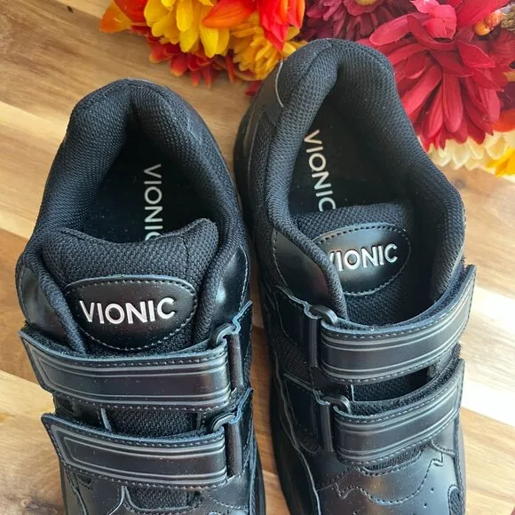 Vionic Womens Orthaheel Tabi Breathable Performance Athletic Shoes Sz 9 Black