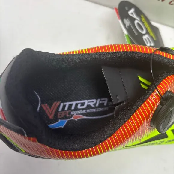 Vittoria Cycling Shoes 39.5 Women's 8.5-9 Men's 7-7.5 Yellow Fusion 2‎ BOA