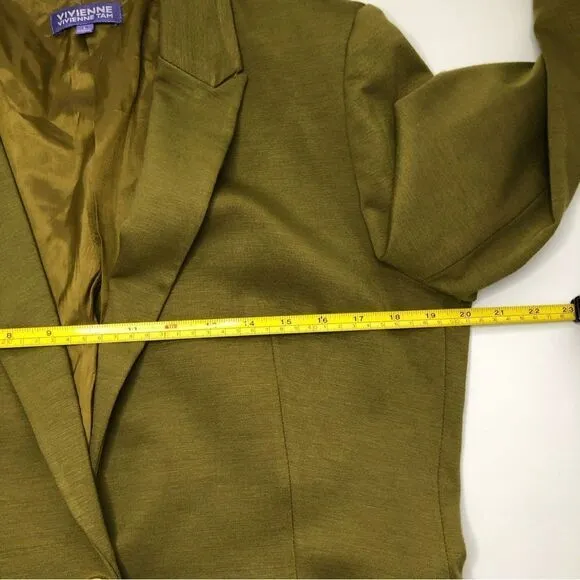 Vivienne Tam Blazer Moss Green Size Large