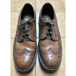 VTG Hanover Mens Sz 9B LB Sheppard Longwing Blucher Oxford Shoes Leather USA