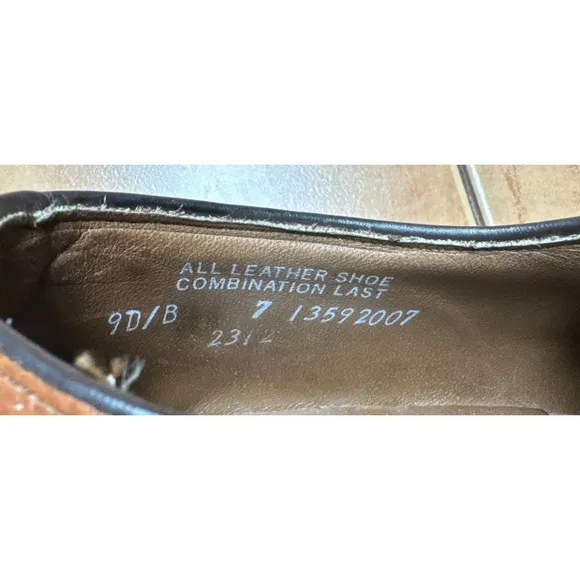 VTG Hanover Mens Sz 9B LB Sheppard Longwing Blucher Oxford Shoes Leather USA