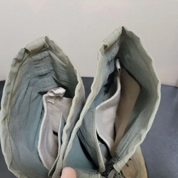 VTG US Military Green Canvas Mukluk‎ Extreme Cold Weather Arctic Boots N-1B Sz S