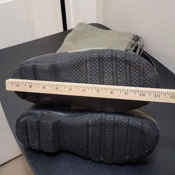 VTG US Military Green Canvas Mukluk‎ Extreme Cold Weather Arctic Boots N-1B Sz S