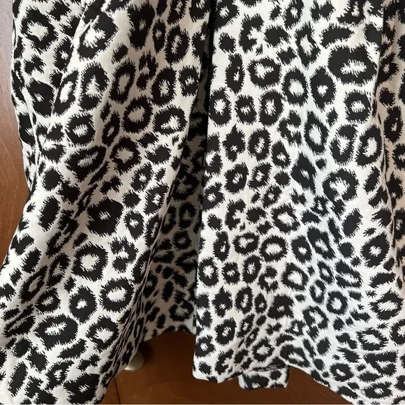 W118 by Walter Baker Leopard Print Black and Cream Dress NWT Sz Large Ret $218