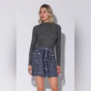 Walter Baker Iliana Skirt in Aurora Tweed – Size 12 – NWT