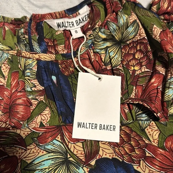 Walter Baker royal garden verlee mini sheath dress