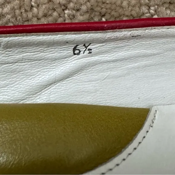 WALTER GENUIN Women SlipOn Leather Linea Stretch Italy White Golf Shoes-Size 6.5