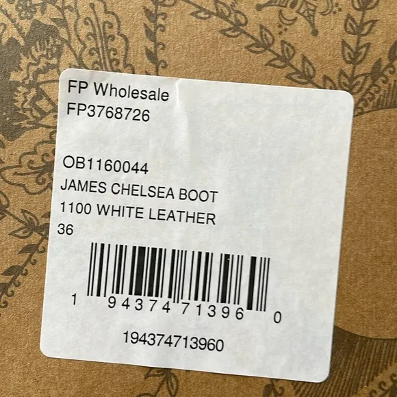 White Leather Free People James Chelsea Heeled Boots in Bone