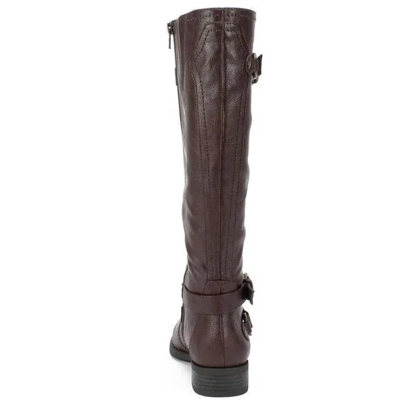 White Mountain Loyal Wide Calf Tall Women's Boots Brown Size 8 New with Box