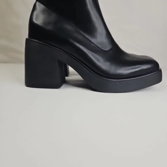Wild Fable Elegant Knees High Platform Boots  Black New Tall Dress Sizes