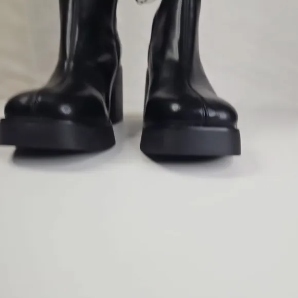 Wild Fable Elegant Knees High Platform Boots  Black New Tall Dress Sizes