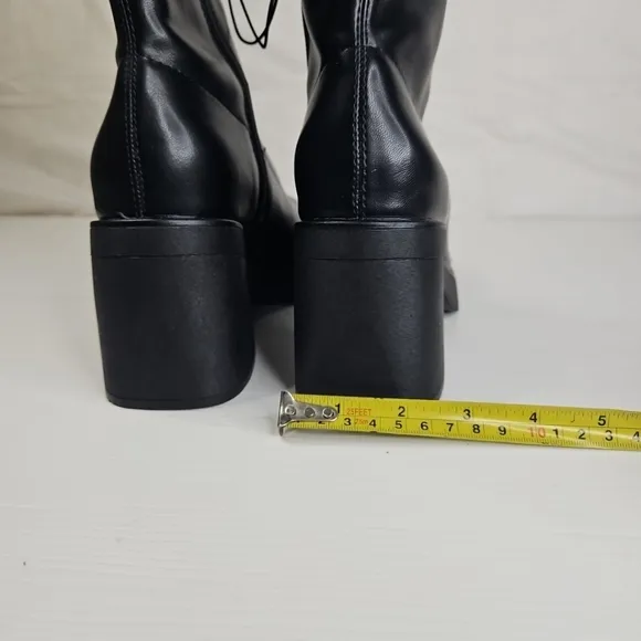 Wild Fable Elegant Knees High Platform Boots  Black New Tall Dress Sizes